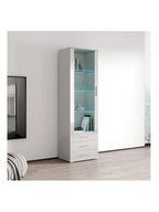 Vitrina Multiusos TU MESITA Kitus color Blanco 1 puerta 3 cajones