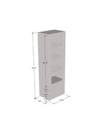 Vitrina Multiusos TU MESITA Kitus color Blanco 1 puerta 3 cajones