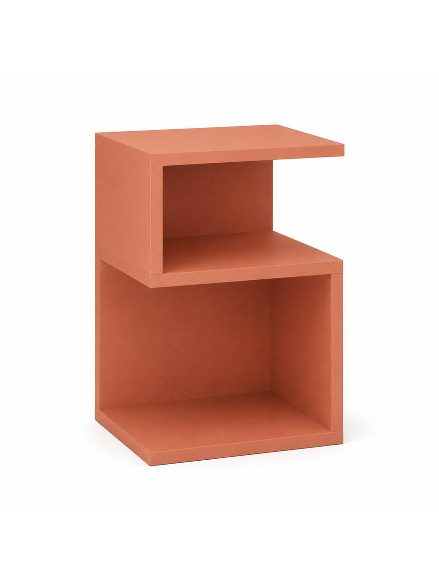 Velador Tadeo Minimalista Escalonado Color Arupo TU MESITA Canto Grueso