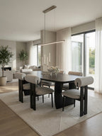 Juego de Comedor Luxury MDF 6 sillas de Madera  modernas TU MESITA