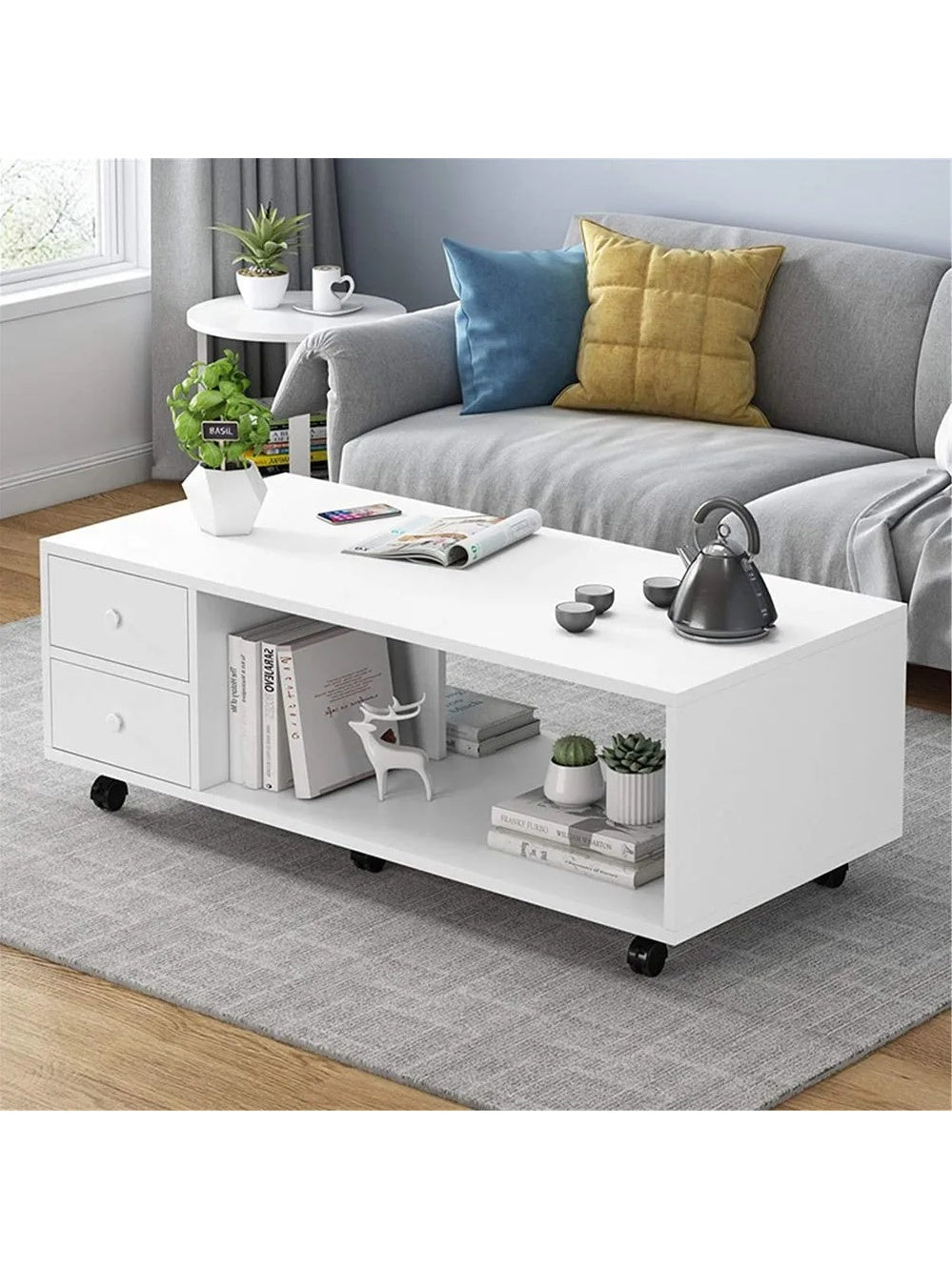 Mesa de Centro Pamps Blanca 100cm TU MESITA