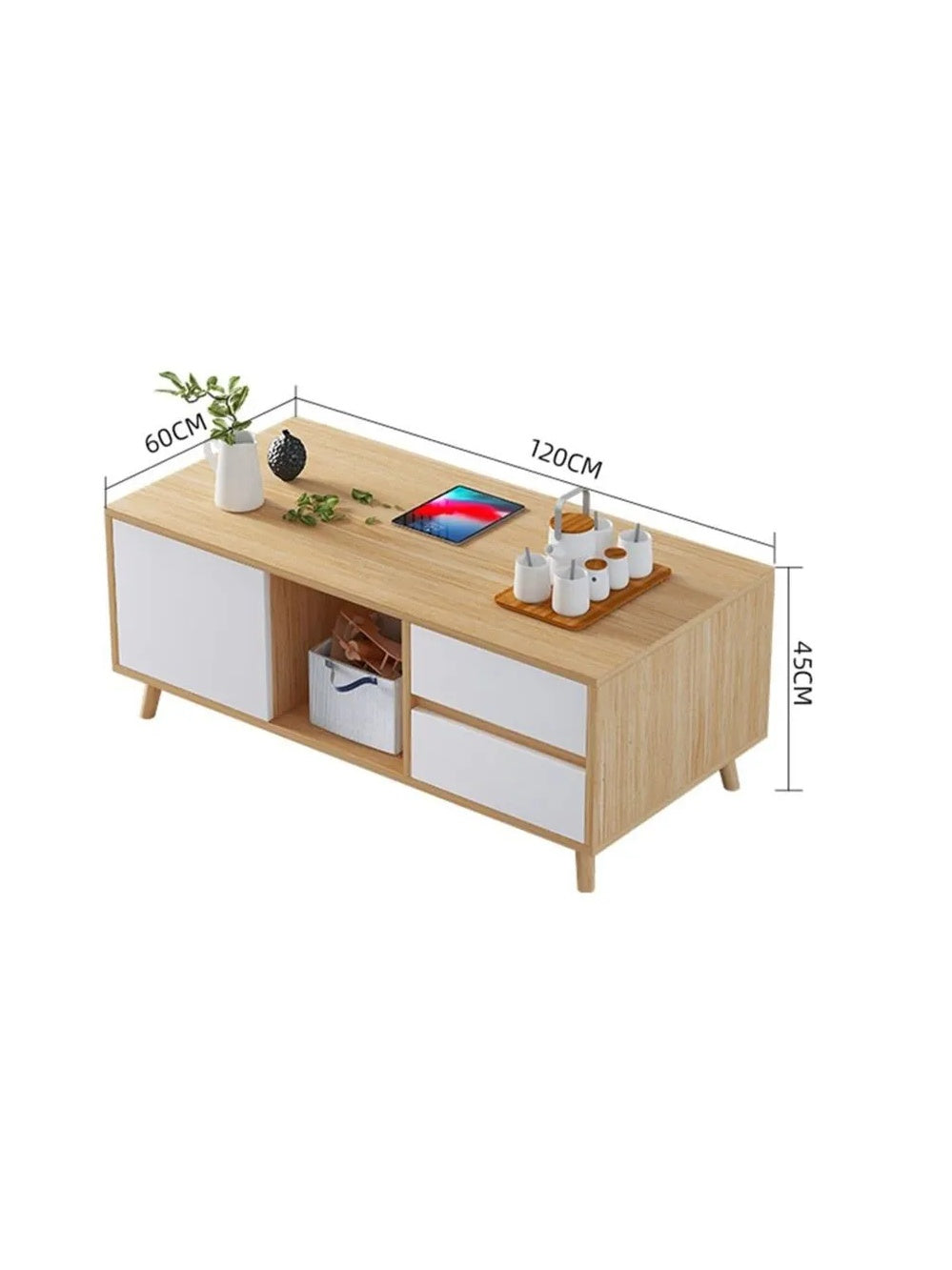 Mesa de Centro Vintage Jose 120cm