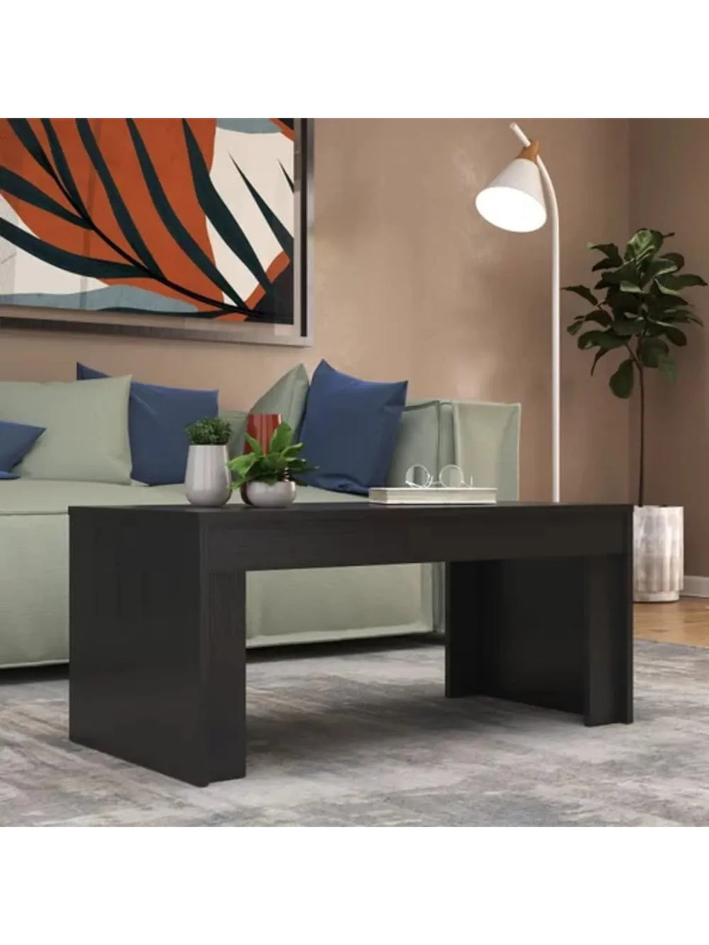 Mesa de Centro Moderna Ficayo Negro