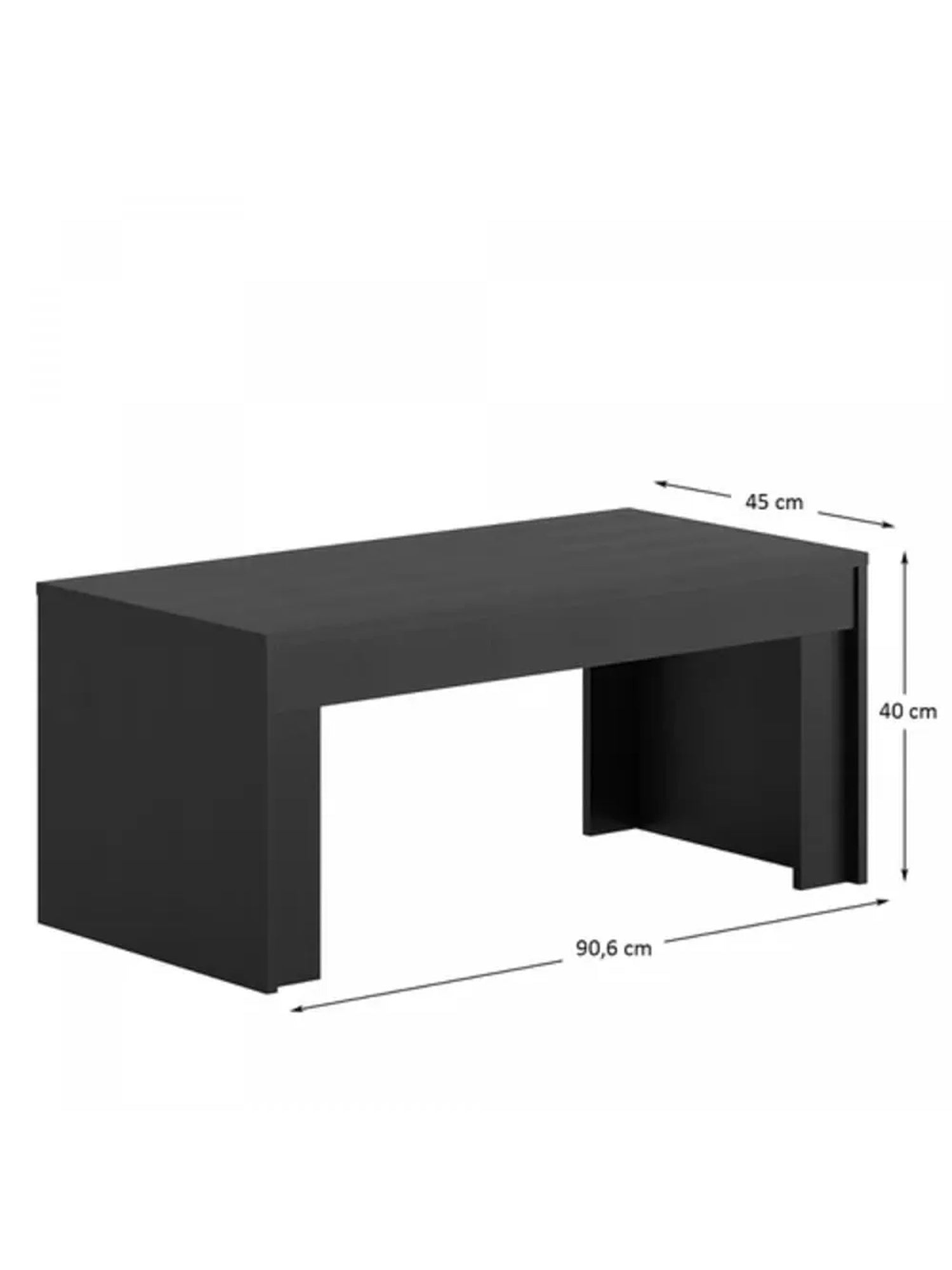 Mesa de Centro Moderna Ficayo Negro