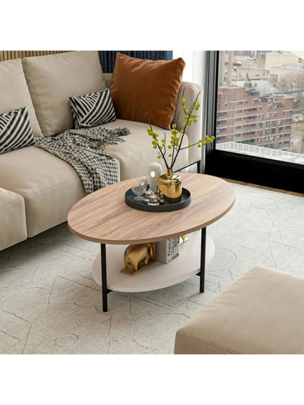 Mesa de Centro Moderna Aruba 90cm