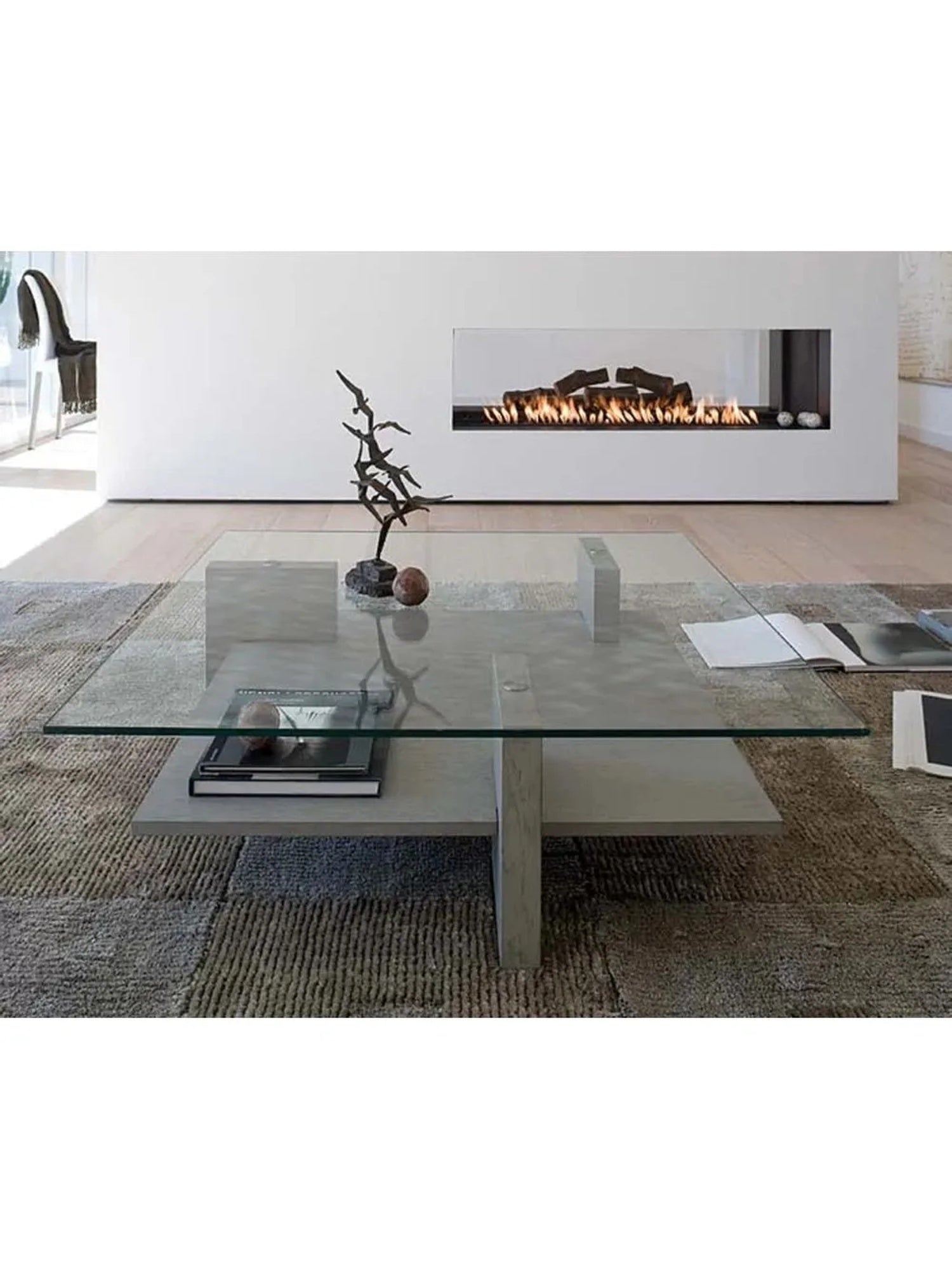 Mesa de Centro Contemporánea Marabi Gris 100 cm