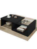 Mesa de Centro Moderno Melamine Negro TU MESITA