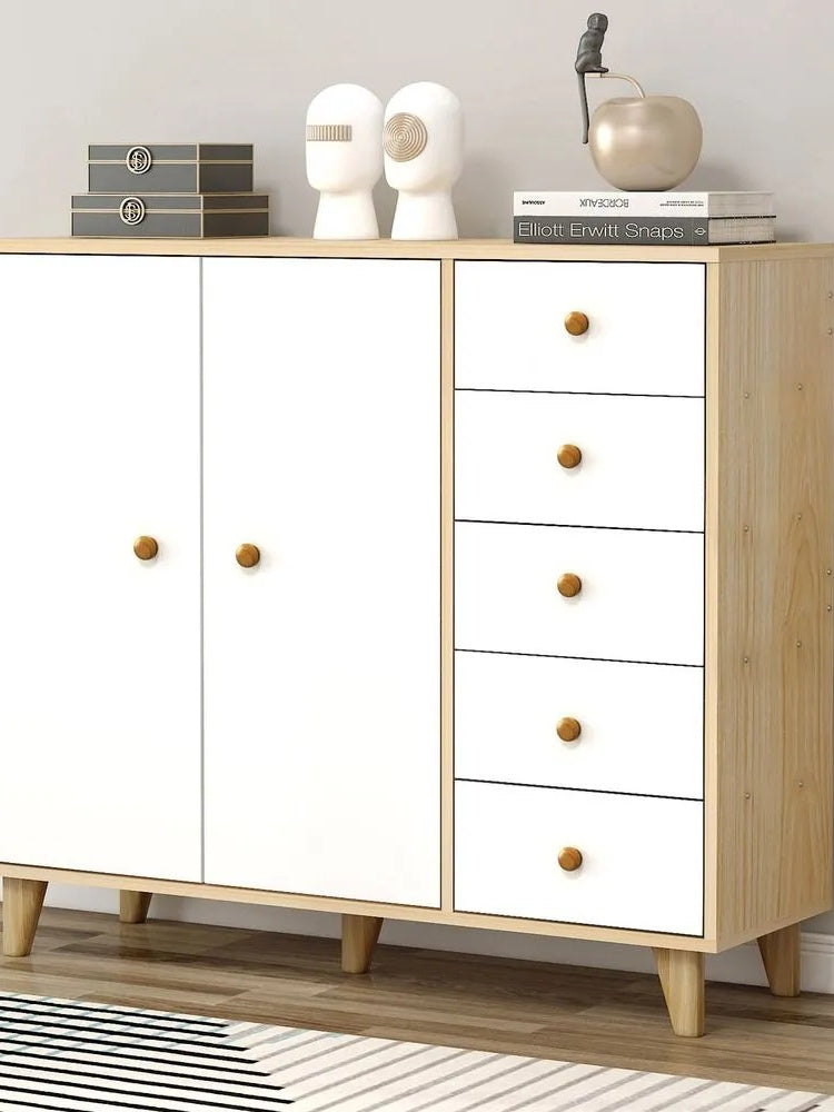 Cómoda para niños 5 cajones 2 puertas Nora BlancoHaya TU MESITA