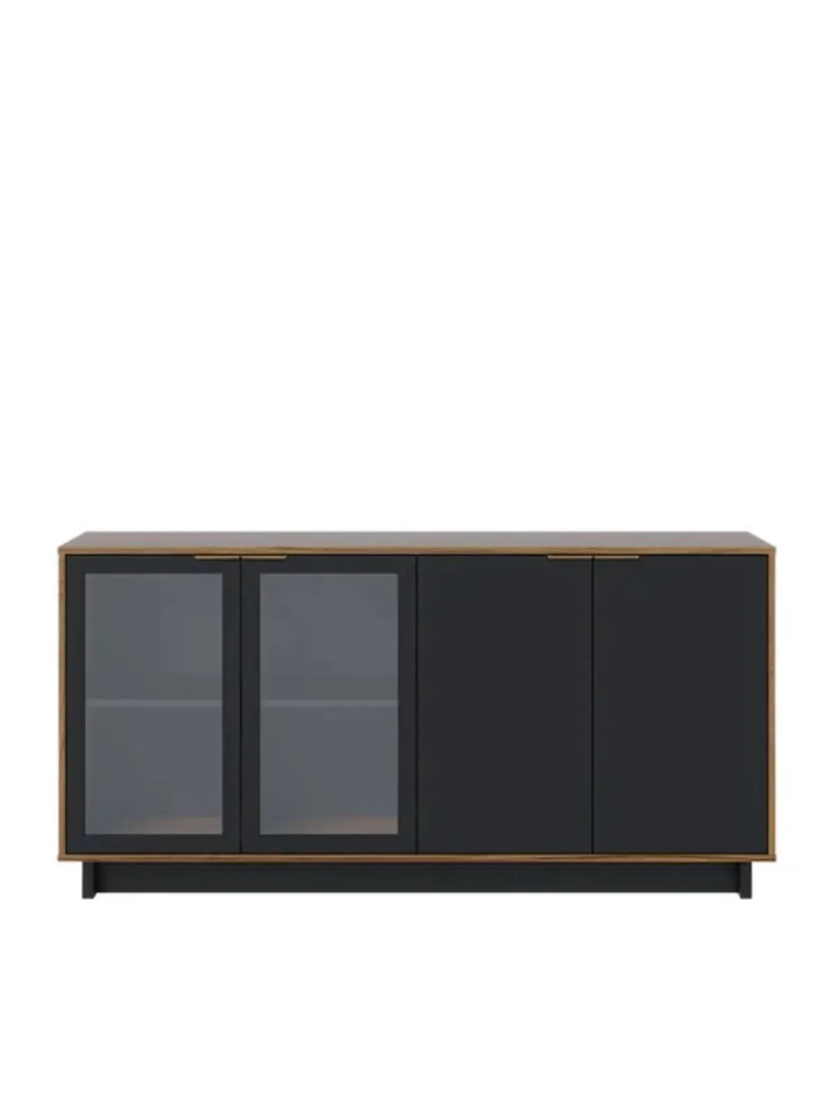 Aparador Vajillero Moderno Willy 160cm Negro TU MESITA
