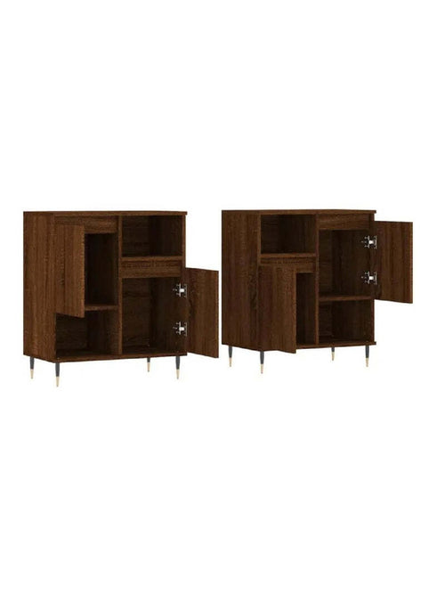 Aparador Corto TU MESITA Ariosto set x2 color Marrón 4 puertas