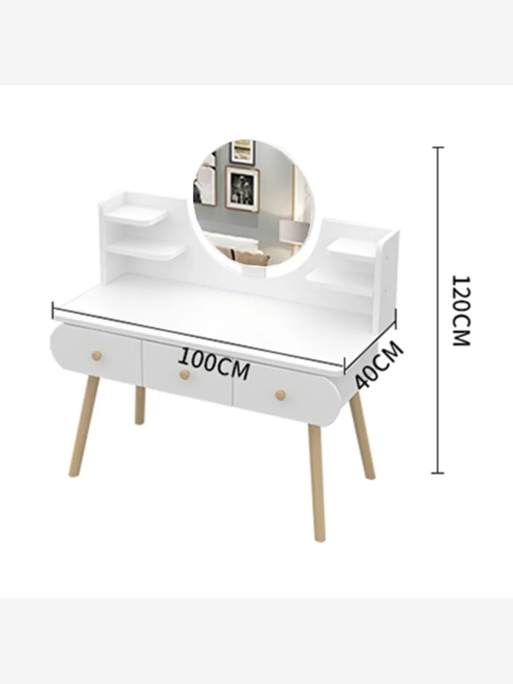 TOCADOR VINTAGE DALILA 3 CAJONES