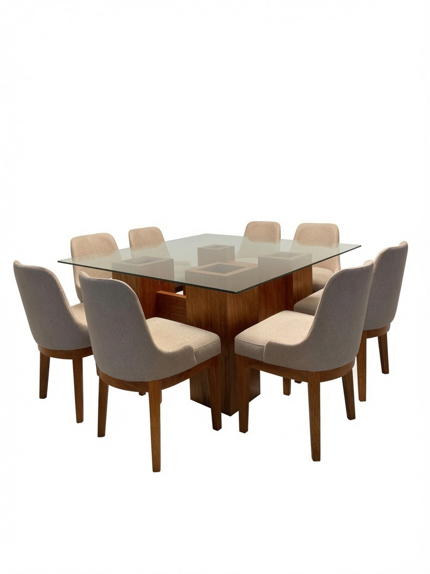 Juego de Comedor Toscana 8 Sillas de Madera TU MESITA