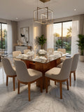 Juego de Comedor Toscana 8 Sillas de Madera TU MESITA