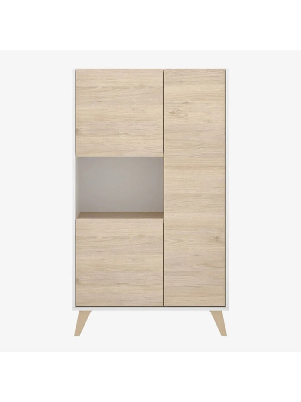 Vitrina Moderna 3 puertas Travis color BlancoDuna TU MESITA