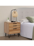 VELADOR MESA DE NOCHE MITRE COLOR MARRON 3 CAJONES TU MESITA