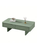 Mesa de Centro Liora Aesthetic 2 Cajones Color Agave TU MESITA Canto Grueso