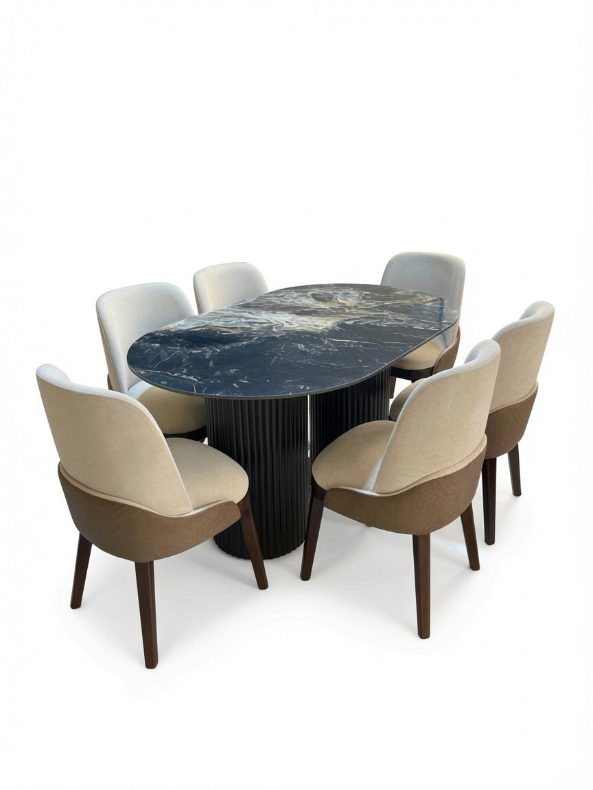 Juego de Comedor Elegante Viena de Madera 6 Sillas TU MESITA