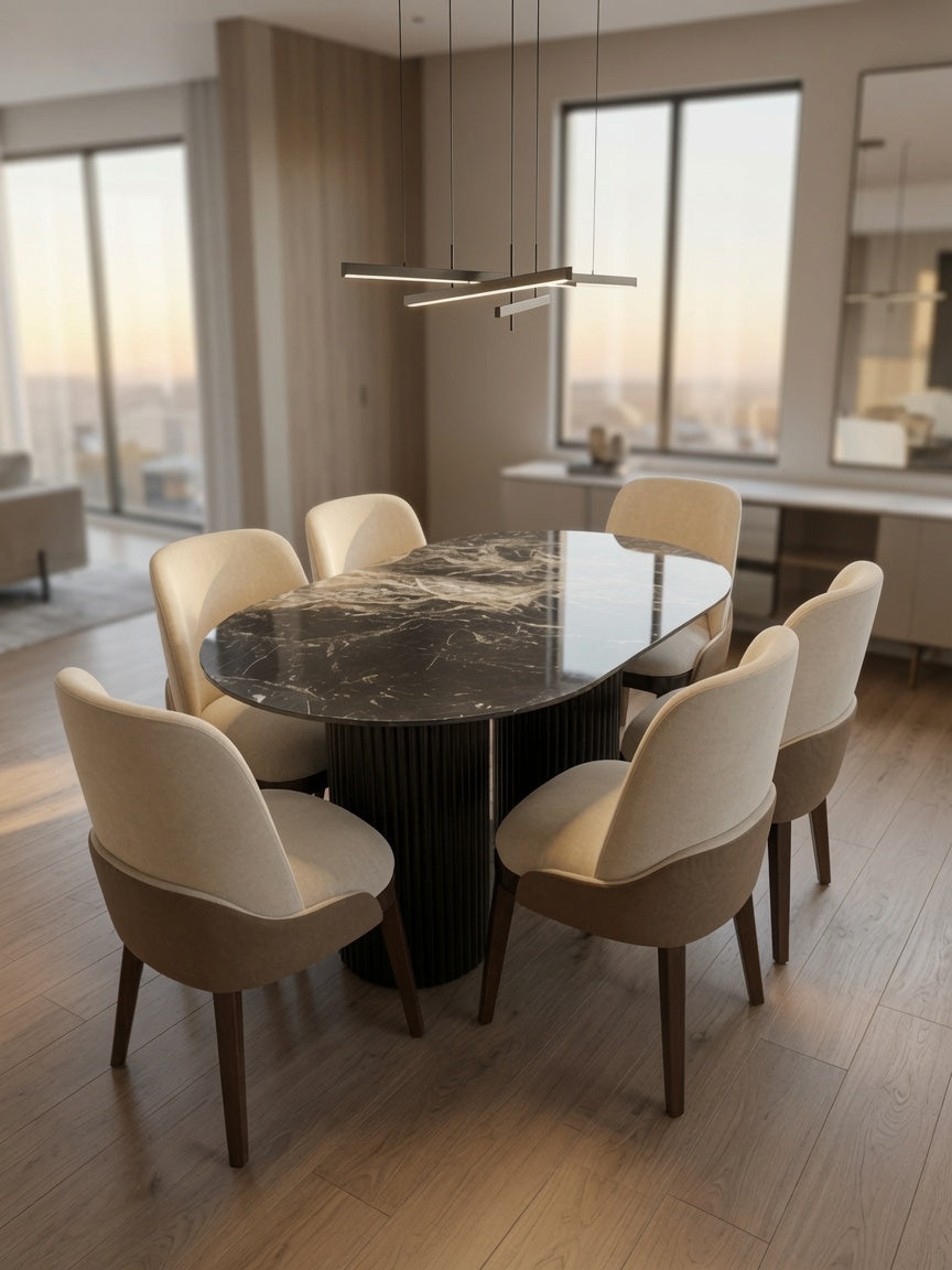 Juego de Comedor Elegante Viena de Madera 6 Sillas TU MESITA
