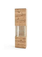Vitrina Alta shantal con Luz 1 puerta TU MESITA color Duna